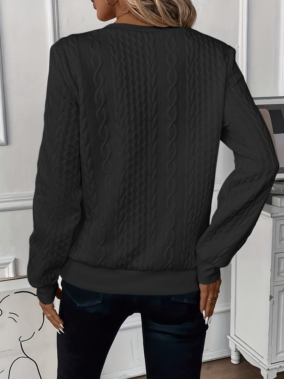 Amalie | Cozy Zip-Up Cable Knit Sweater