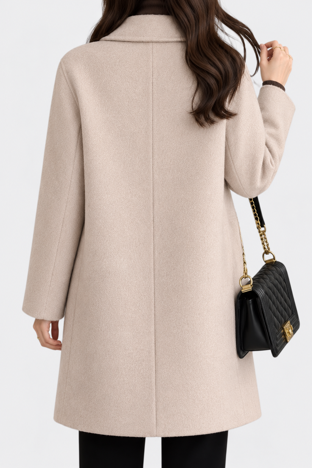 Aveline Timeless Double-Breasted Wool Overcoat