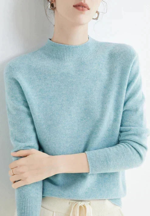 Aurelia | Soft-Touch High-Neck Classic Style Sweater