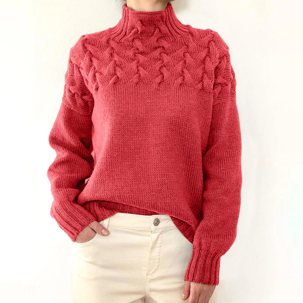 Andrea | Elegant Turtleneck Knit Sweater