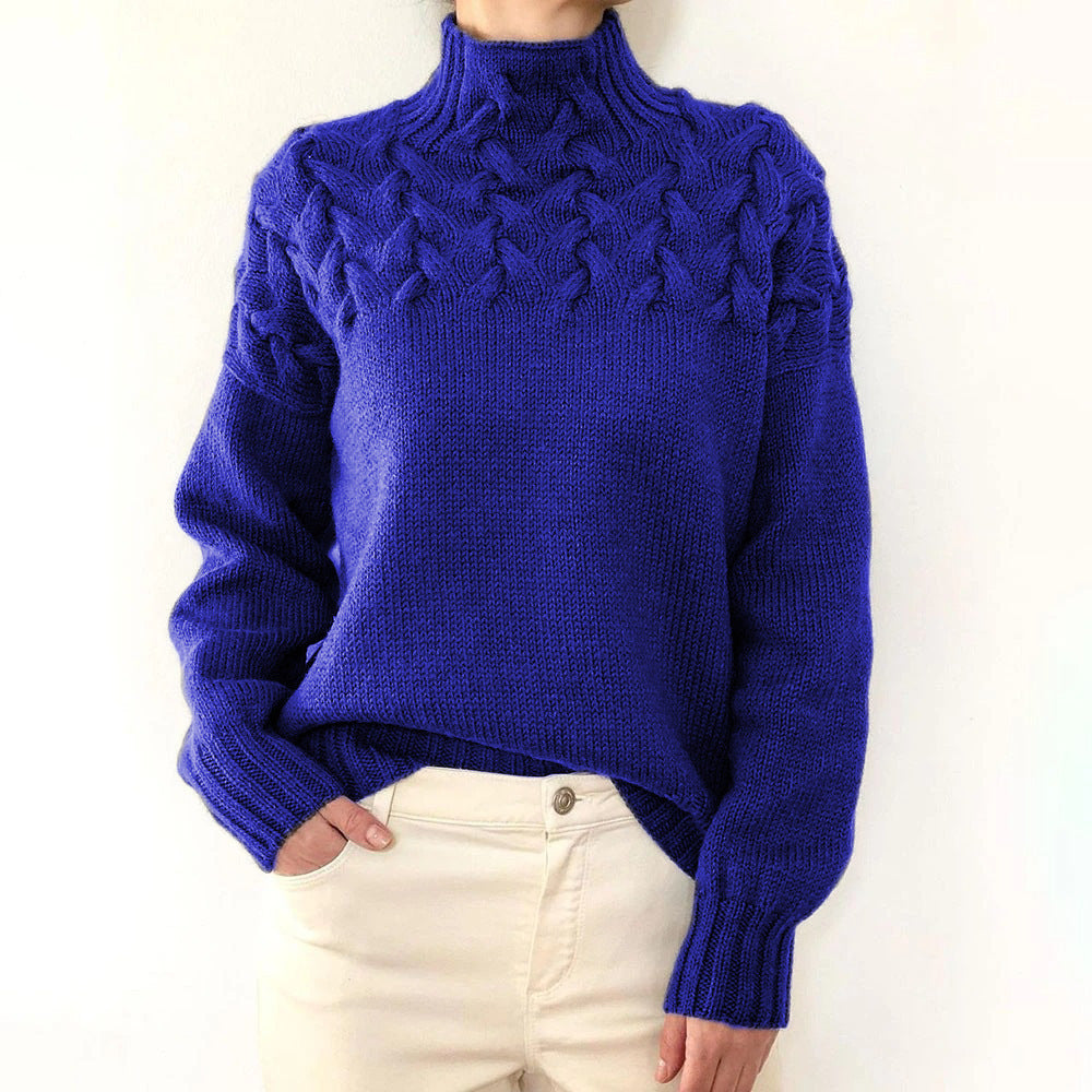 Andrea | Elegant Turtleneck Knit Sweater