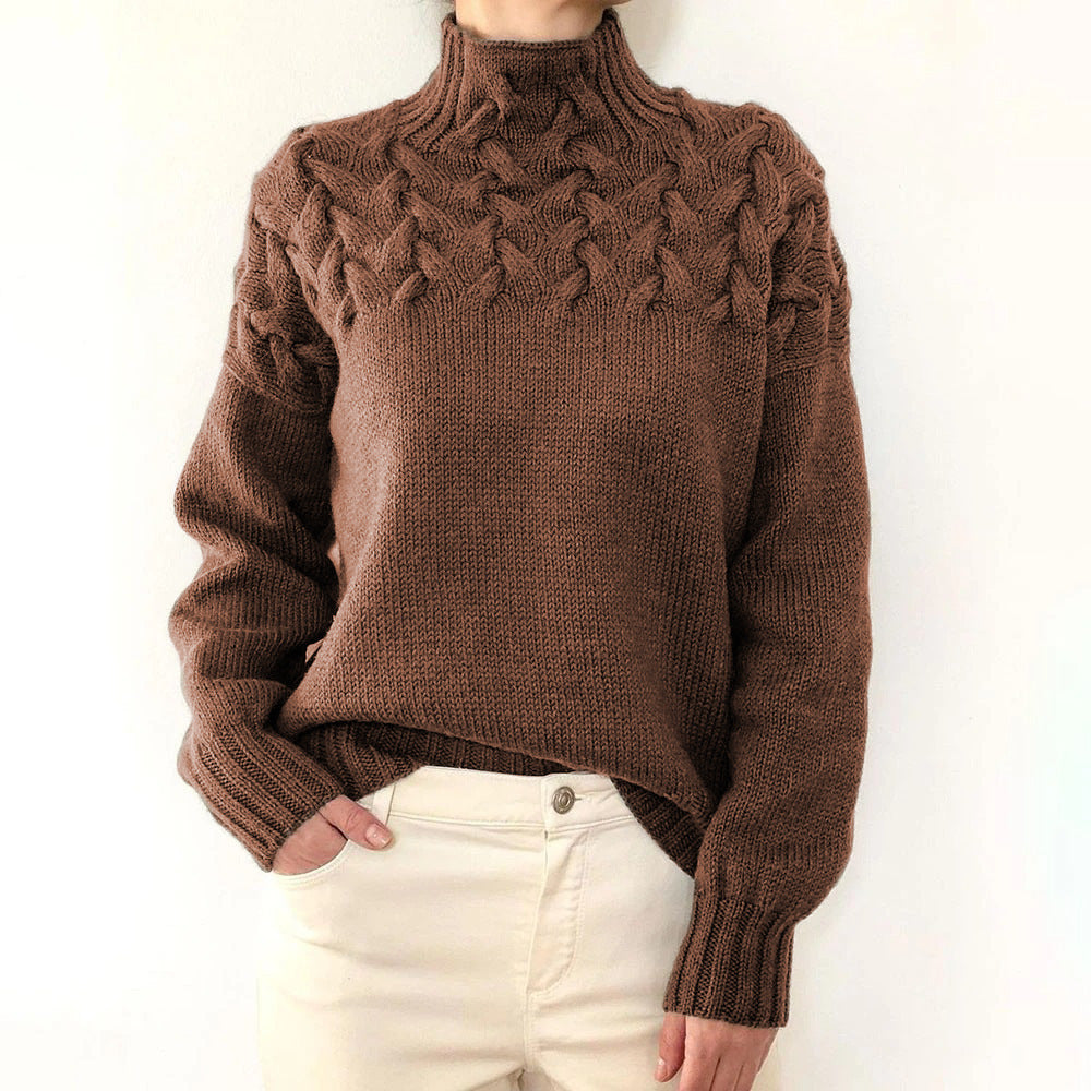 Andrea | Elegant Turtleneck Knit Sweater