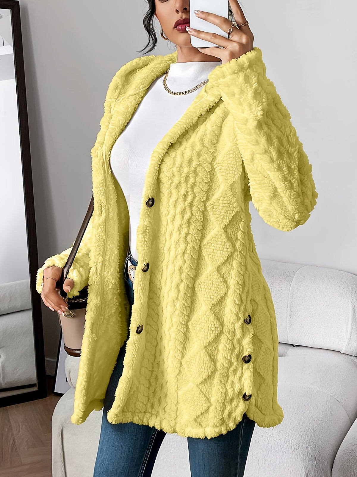 Aubrey | Cozy Hooded Knit Cardigan