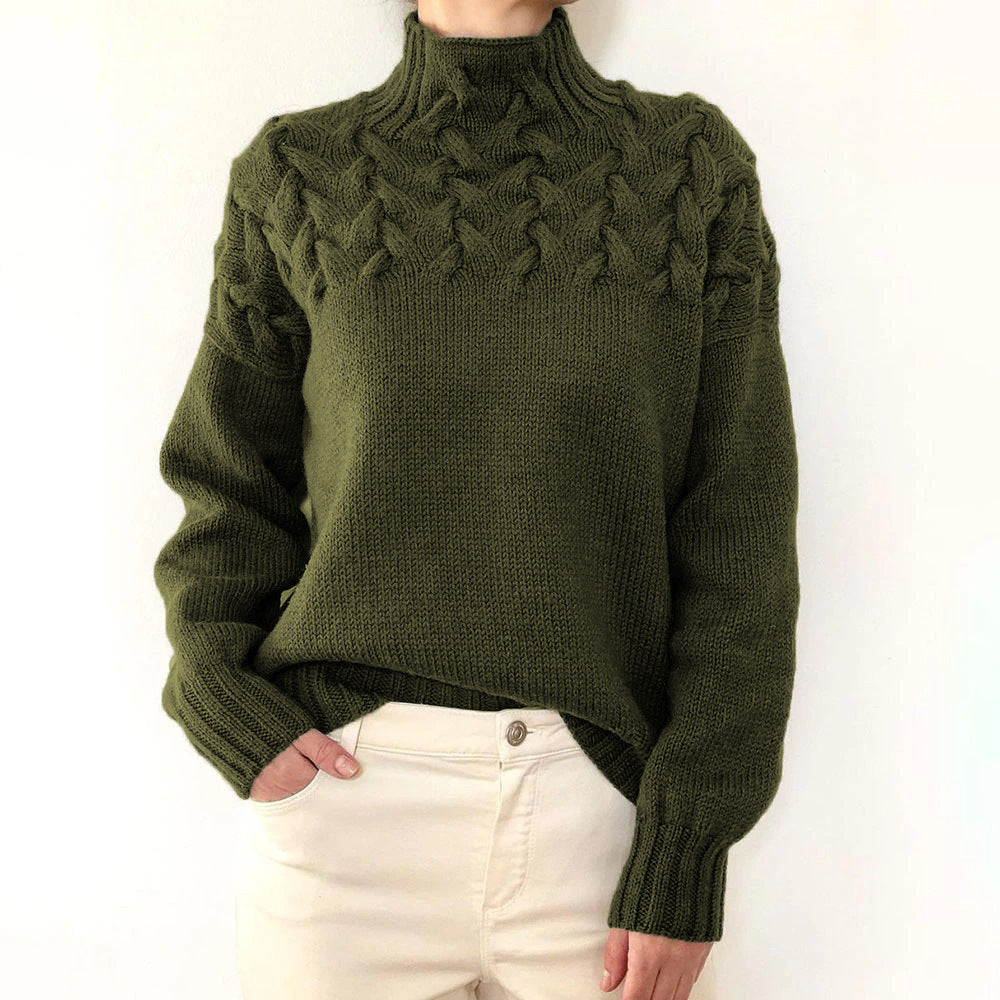 Andrea | Elegant Turtleneck Knit Sweater