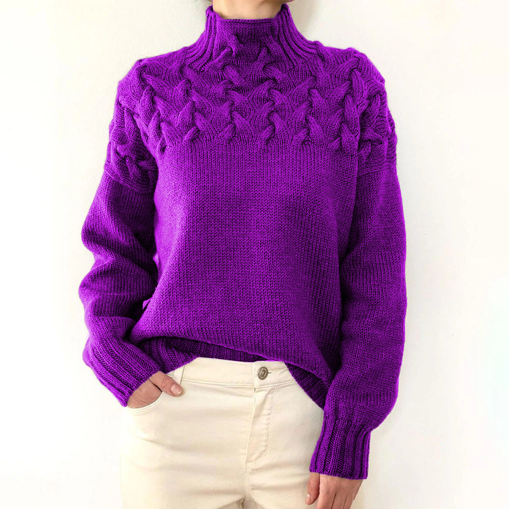 Andrea | Elegant Turtleneck Knit Sweater
