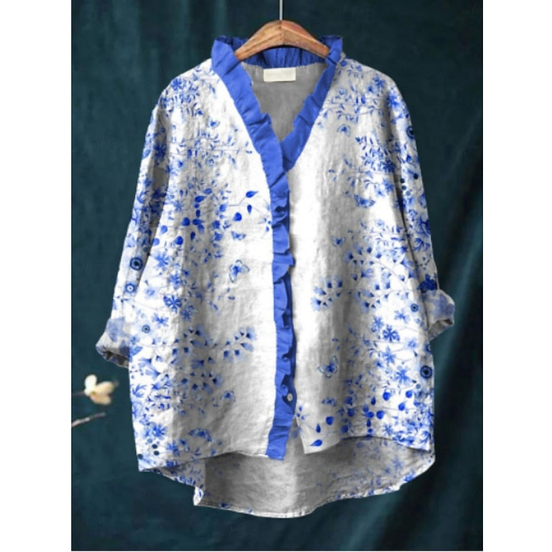Elmirelle | Porcelain Bloom Blouse